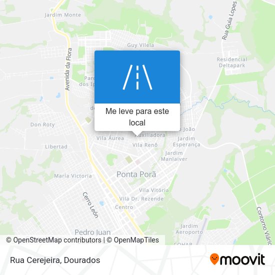 Rua Cerejeira mapa