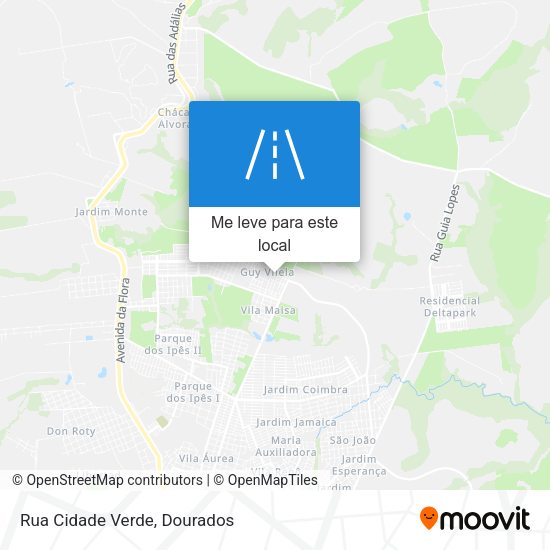 Rua Cidade Verde mapa