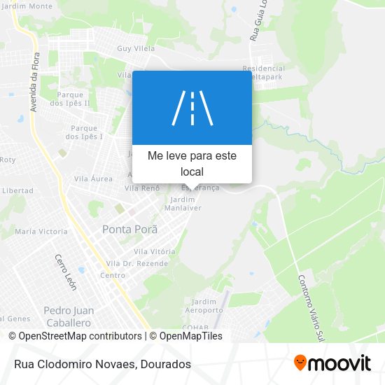 Rua Clodomiro Novaes mapa