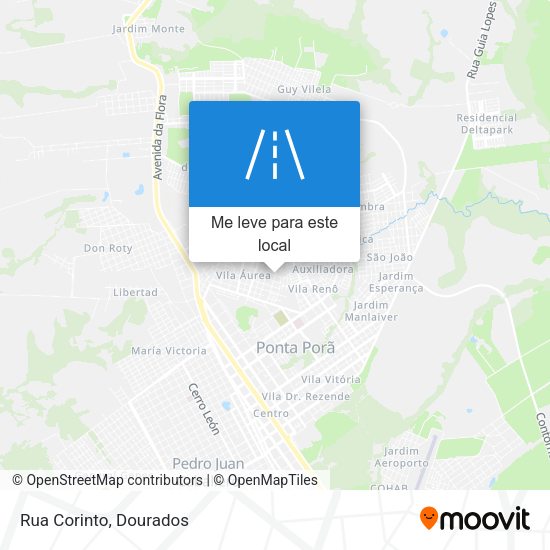 Rua Corinto mapa