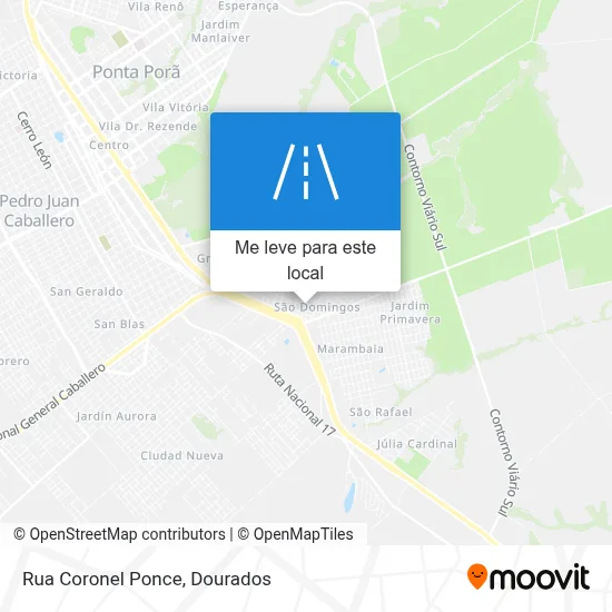 Rua Coronel Ponce mapa