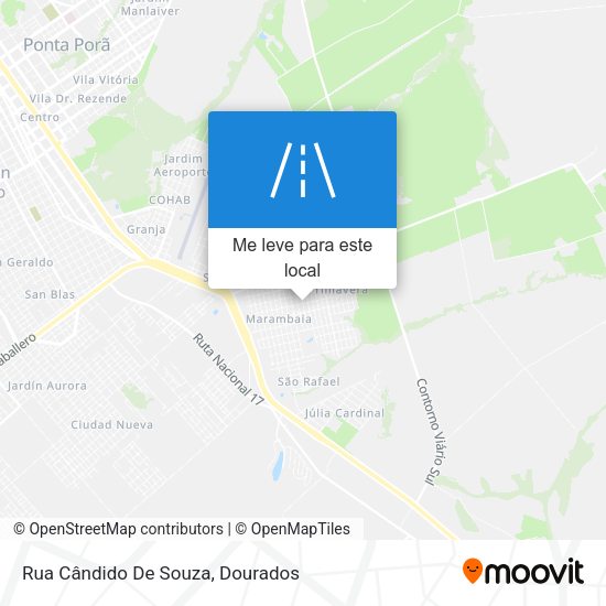 Rua Cândido De Souza mapa