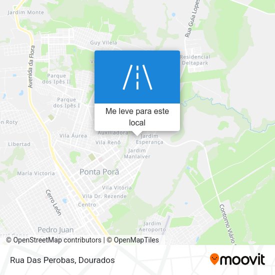 Rua Das Perobas mapa