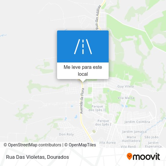 Rua Das Violetas mapa