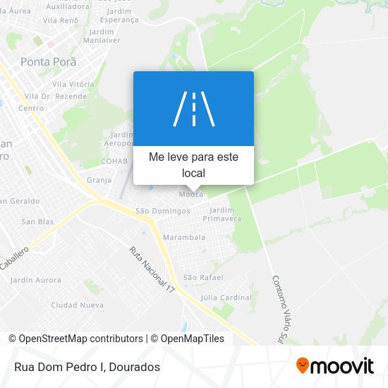 Rua Dom Pedro I mapa