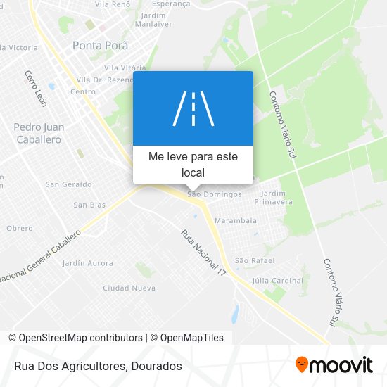 Rua Dos Agricultores mapa