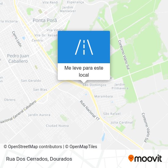 Rua Dos Cerrados mapa