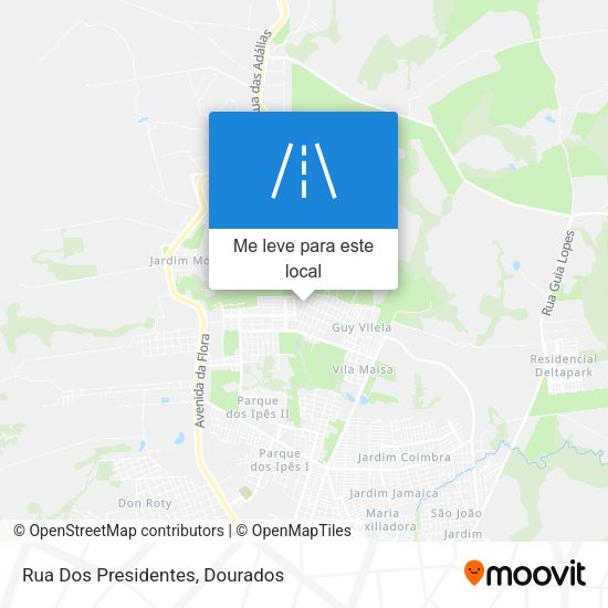 Rua Dos Presidentes mapa