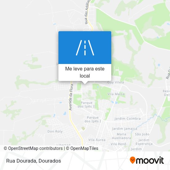 Rua Dourada mapa