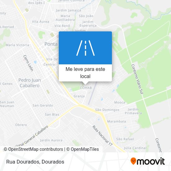 Rua Dourados mapa