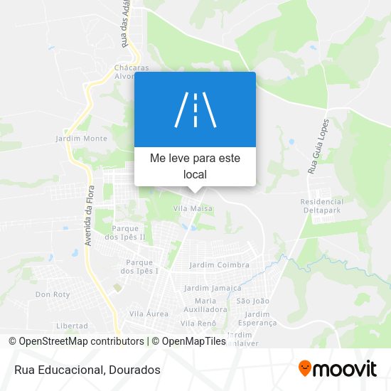 Rua Educacional mapa
