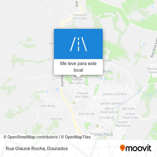 Rua Glauce Rocha mapa