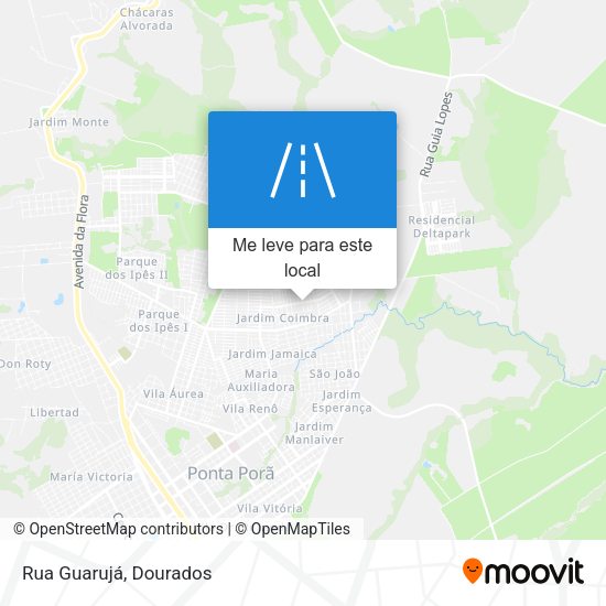 Rua Guarujá mapa