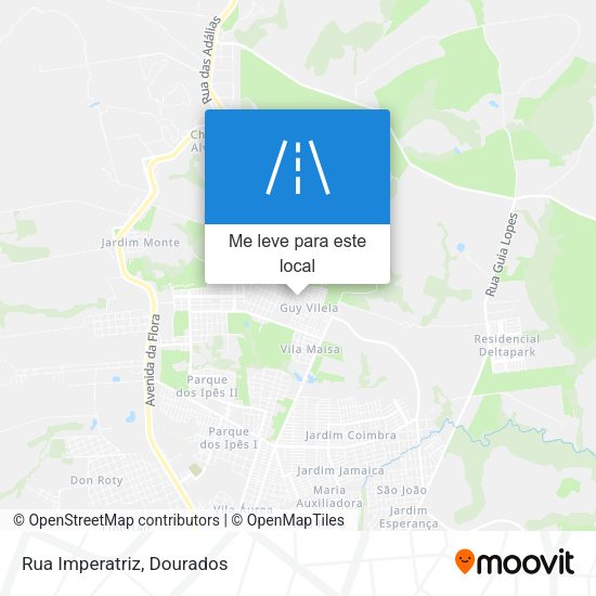 Rua Imperatriz mapa