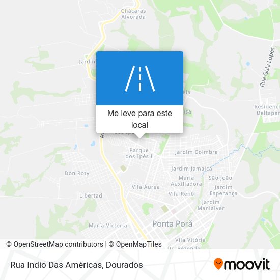 Rua Indio Das Américas mapa