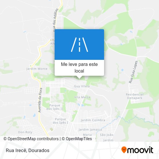 Rua Irecê mapa