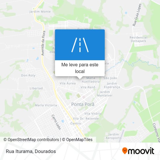 Rua Iturama mapa