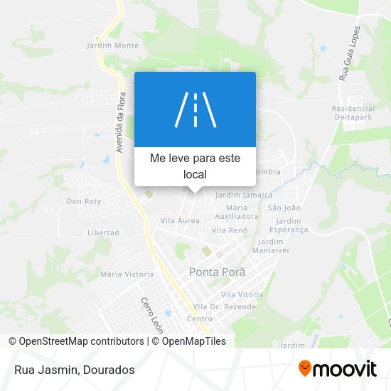 Rua Jasmin mapa