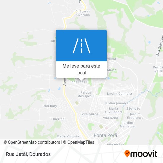 Rua Jatái mapa