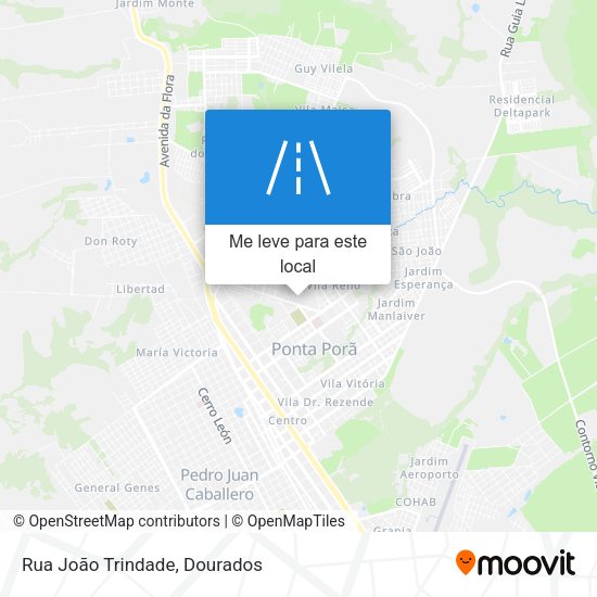 Rua João Trindade mapa