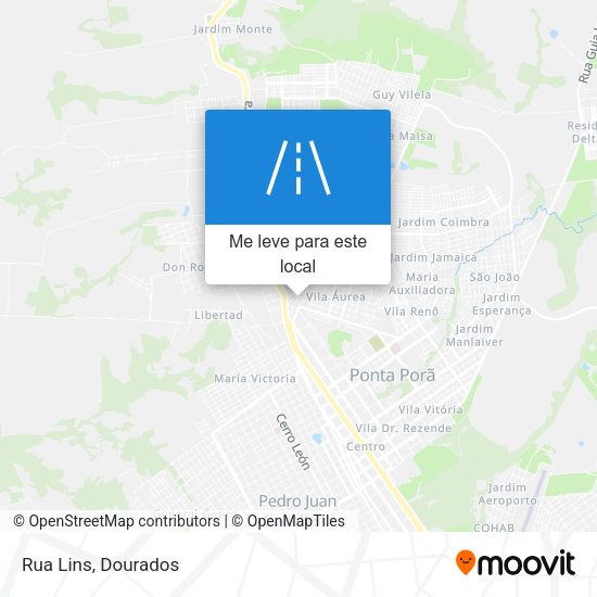 Rua Lins mapa