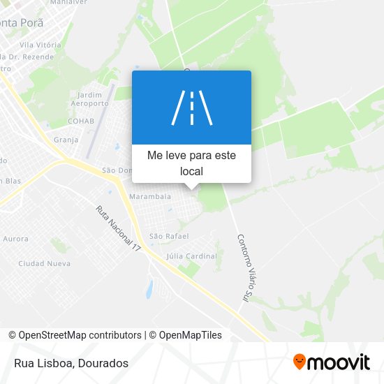 Rua Lisboa mapa