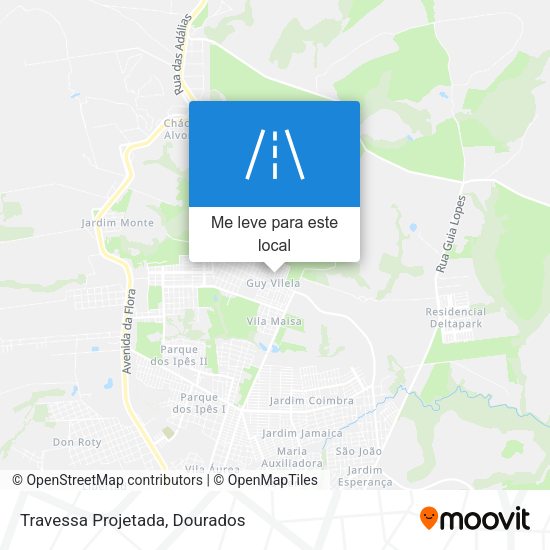 Travessa Projetada mapa