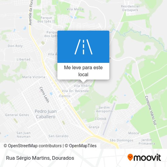 Rua Sérgio Martins mapa