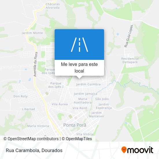 Rua Carambola mapa