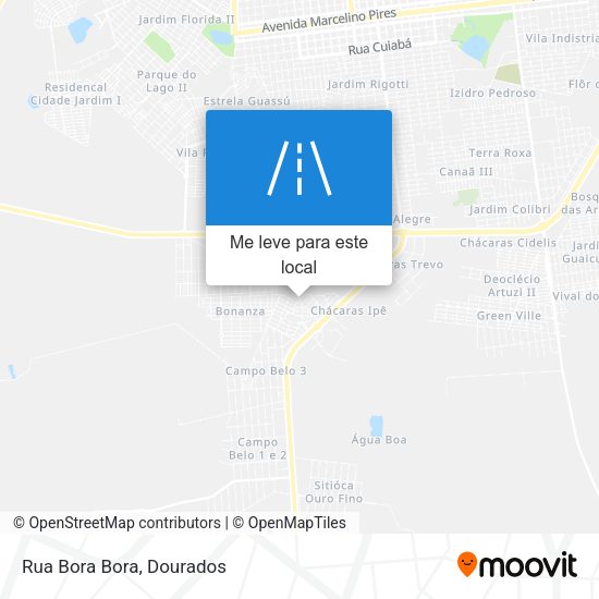 Rua Bora Bora mapa
