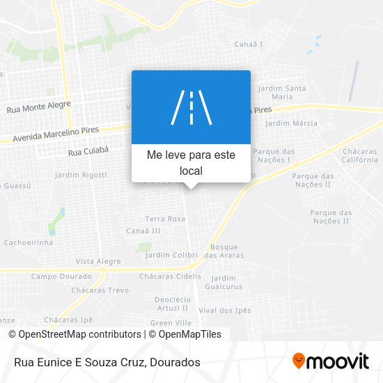Rua Eunice E Souza Cruz mapa