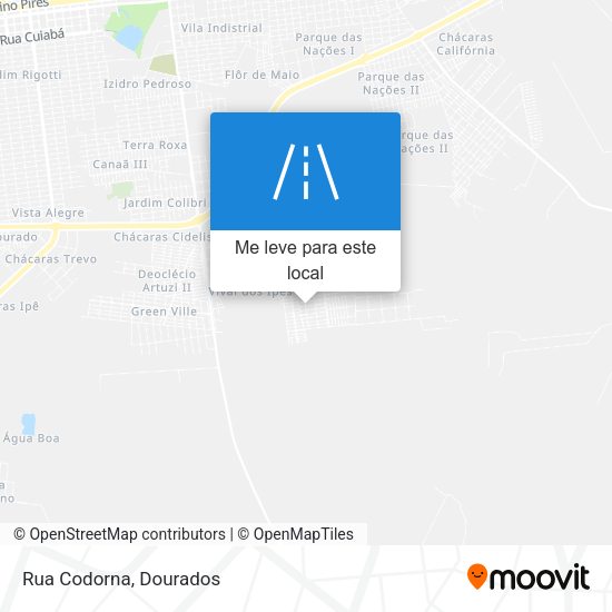 Rua Codorna mapa