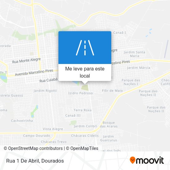 Rua 1 De Abril mapa