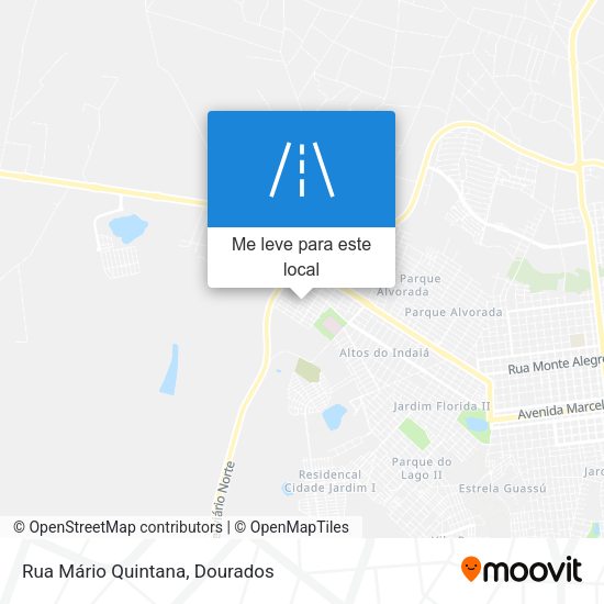 Rua Mário Quintana mapa