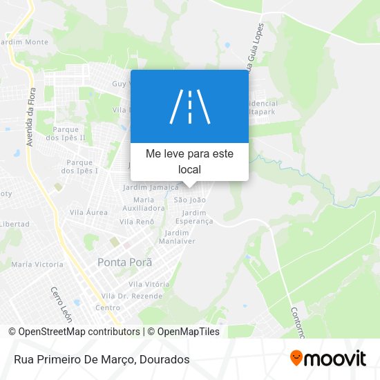 Rua Primeiro De Março mapa