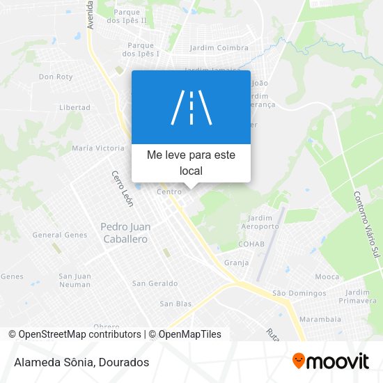 Alameda Sônia mapa