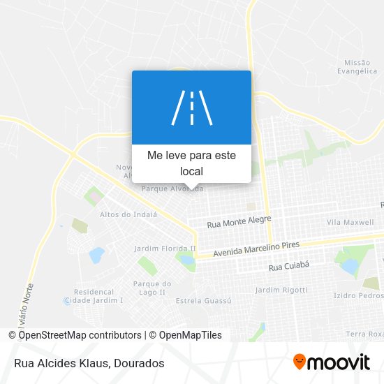 Rua Alcides Klaus mapa