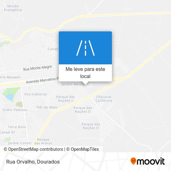 Rua Orvalho mapa