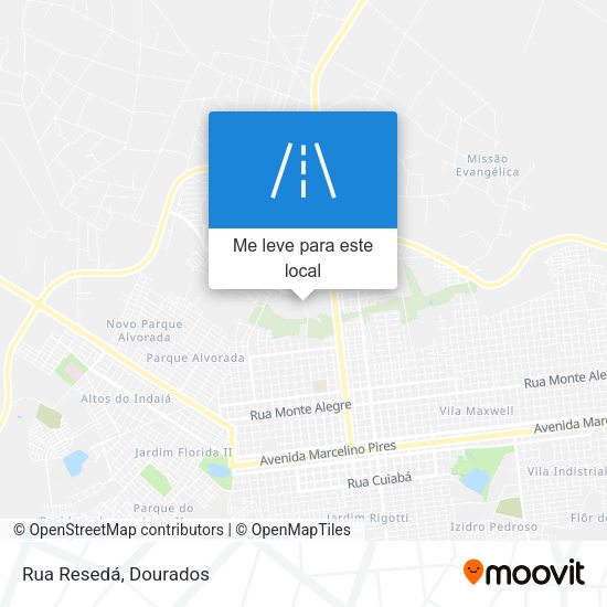 Rua Resedá mapa