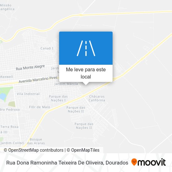 Rua Dona Ramoninha Teixeira De Oliveira mapa