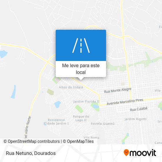 Rua Netuno mapa