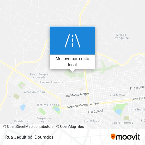 Rua Jequitibá mapa