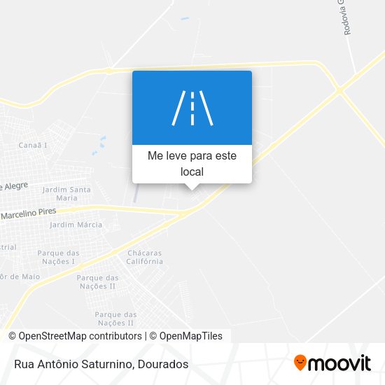 Rua Antônio Saturnino mapa