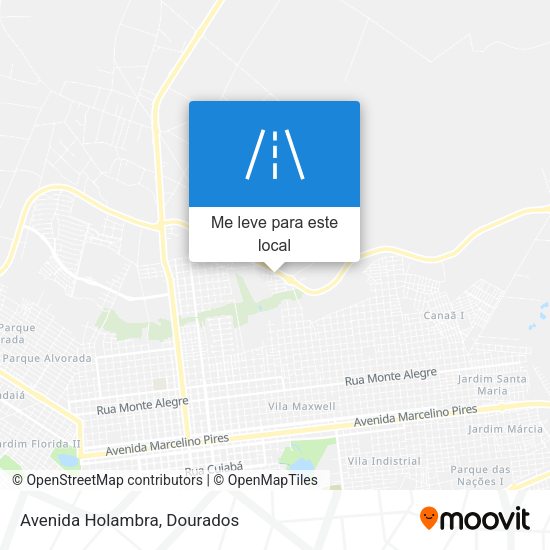 Avenida Holambra mapa