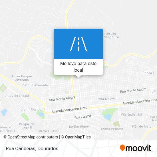 Rua Candeias mapa