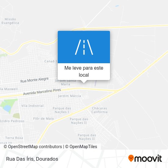 Rua Das Íris mapa