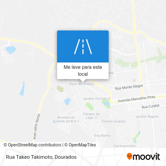 Rua Takeo Takimoto mapa