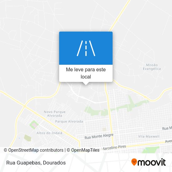 Rua Guapebas mapa