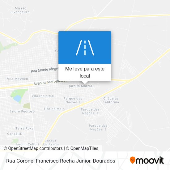 Rua Coronel Francisco Rocha Junior mapa