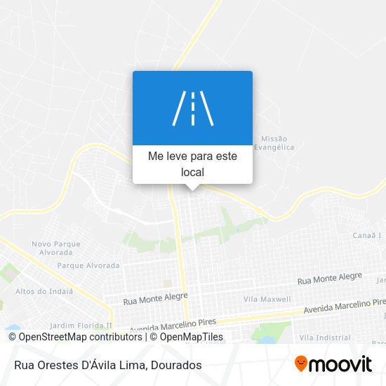 Rua Orestes D'Ávila Lima mapa
